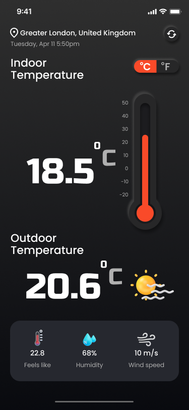 Registro automatico della temperatura - con l'App Termometro GGM