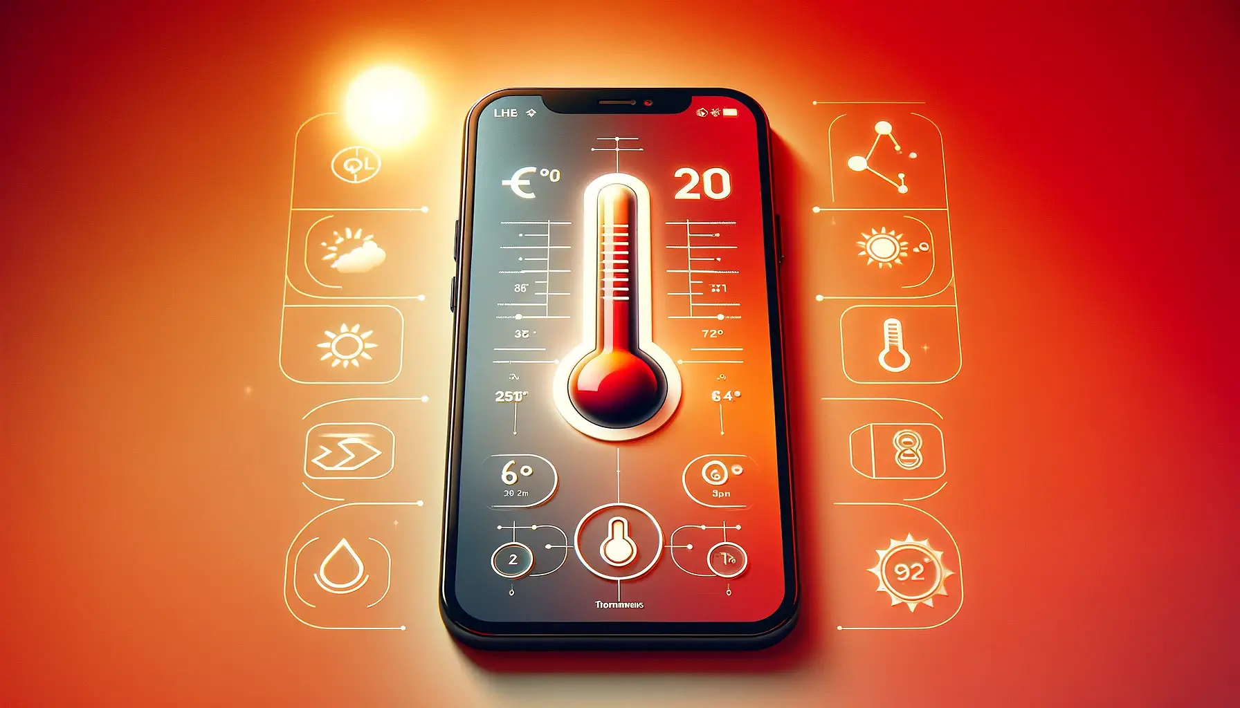 Météo connectée appli Android/IOS - Pack Emetteur Thermomètre ambiant + Hub  récepteur